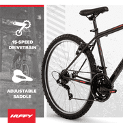Huffy 26 North Peak Mountain Bike, Fits Riders 50+, Charcoal Gray, Adult, Mens