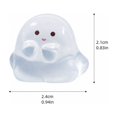 thumbnail image 3 of Halloween Mini Ghosts Figures, Luminous Small Little Resin Ghost Figurines to Hide Glow in The Dark Tiny Statue for Halloween Party Favors Dollhouse Decorations Toys, 3 of 7