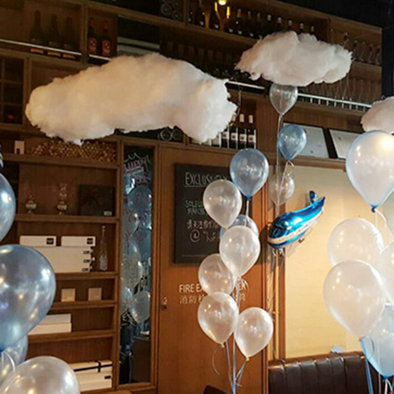 Yirtree Artificial Cloud Props Hanging Decorations Imitation Cotton Cloud  Room Cloud Shape Decoration for Stage Wedding Party Christmas Birthday