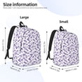 thumbnail image 2 of Wukai Lavender Flowers Durable Canvas Laptop Backpack,Adjustable Shoulder Straps,Water-Resistant,Large Capacity,Stylish Design, Fits 15-17in Laptops,Unisex for School,Office,Travel-Medium, 2 of 5