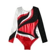 thumbnail image 4 of DPOIS Girls Long Sleeve Gymnastics Leotard Dance Biketards Unitard Bodysuit, 4 of 6