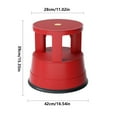 thumbnail image 2 of Rolling Step Stool Holds up to 330 lbs, Round Kick Stool w/Non-Slip Platform & 3 Retractable Castes, 2 of 8