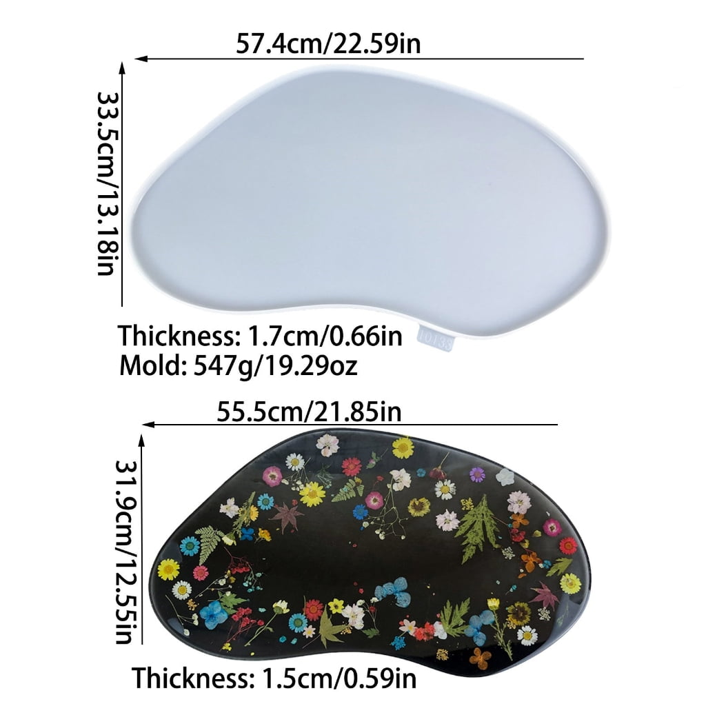 Flexible Resin Table Molds Epoxy Resin Molds Irregular Cutting Board Molds