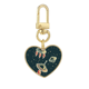 thumbnail image 1 of Universo y Alien UFO Llavero de metal en forma de corazón dorado, 1 of 3