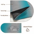 thumbnail image 6 of Turquoise Ombre Large Area Rug 8x10 FT, Non Slip Living Room Throw Carpet, Grey Modern Art Farmhouse Washable Soft Indoor Outdoor Carpet Non-Shedding Rug for Bedroom Dining Room, 6 of 9