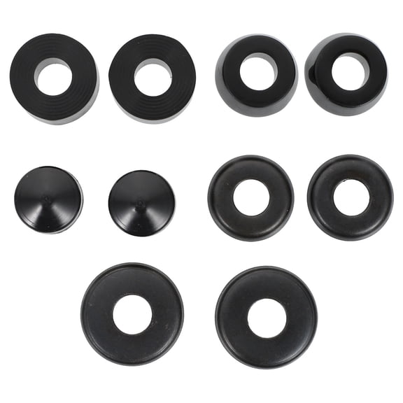 IBASETOY 1Set Skateboard Truck Bushing Shockproof Pad Black PU Material for Smooth Sliding Performance