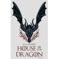 thumbnail image 2 of Women's Game of Thrones: House of the Dragon Fire-Breathing Dragon Logo  Racerback Tank Top White Heather X Small, 2 of 4