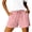 Pink1, variant on Kojanyu Women's Drawstring Casual Running Shorts with Side Slit, 2026 Elastic Waist Pocketed Summer Beach Shorts, S-XXL
