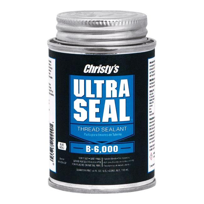T Christy 4807137 4 oz Christys Ultra Seal Blue PVC CPVC & ABS Thread