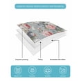 thumbnail image 5 of Quilts Twin XL Size, Vintage Spring Floral Soft Comforter Bedding Set for Bed, Summer Botanical Watercolor Lightweight Quilted Bedspread with Pillow Cover(2 Pieces) for All Season, 68x98 Inch, 5 of 6