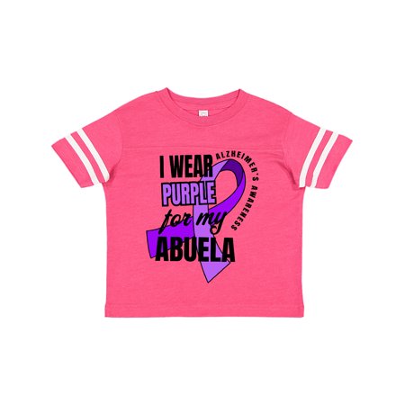 

Inktastic Alzheimers Awareness I Wear Purple For My Abuela Gift Toddler Boy or Toddler Girl T-Shirt