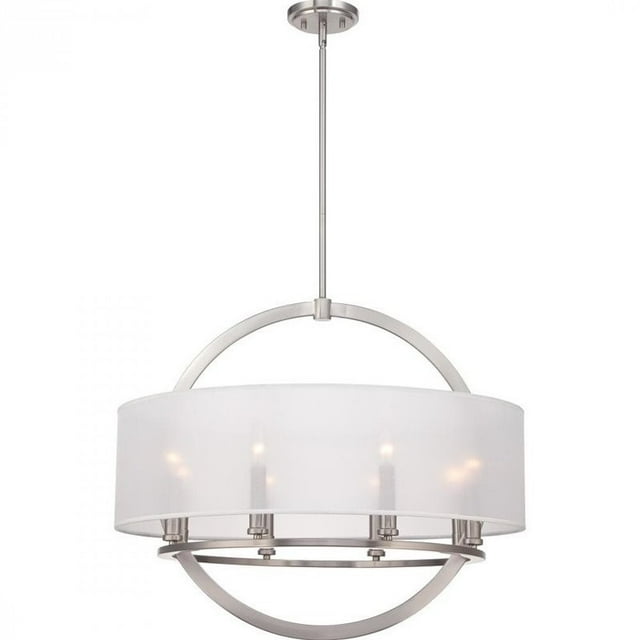 Quoizel Portland Pendant with 8 Lights in Brushed Nickel