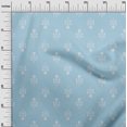 thumbnail image 3 of oneOone Velvet Baby Blue Fabric Asian Block Craft Projects Decor Fabric Printed By The Yard 58 Inch Wide, 3 of 4