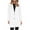 White, variant on BangWanChi Winter Coats for Women Plus Size Women Business Attire Solid Color Long Sleeve Single Breasted Cardigan Suit Coat Top