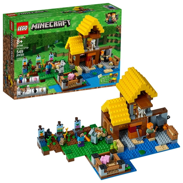 Lego Minecraft The Farm Cottage 21144 549 Pieces Walmart Com