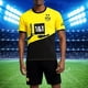 thumbnail image 3 of Camiseta de fútbol Dortmund 2023-2024 manga corta cuello redondo y pantalón corto de fútbol, 3 of 9
