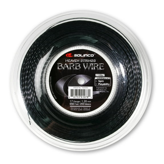 Solinco Barb Wire Tennis String (16L- Reel)
