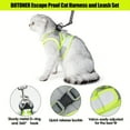 thumbnail image 3 of Escape-Proof Cat Harness & Leash Set: Adjustable Vest, Cushioned Control for Outdoor Adventures!, 3 of 4
