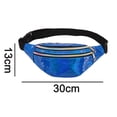 thumbnail image 2 of Riñonera deportiva impermeable y brillante con cinturón ajustable para fiestas rave, festivales, viajes y senderismo., 2 of 5
