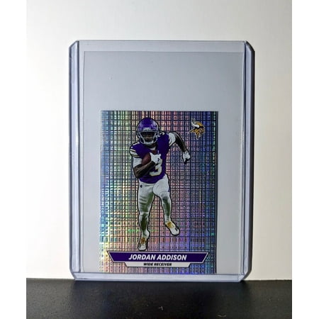 Jordan Addison 2024 Panini NFL Sticker #410 Foil Minnesota Vikings