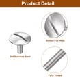 thumbnail image 4 of Unique Bargains M3x8mm Extra Large Flat Head Slotted Screws, 8 Pack 304 Stainless Steel Bolts, 4 of 5