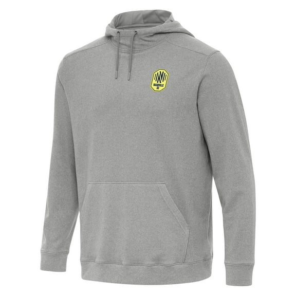Men's Antigua Heather Gray Nashville SC Cloud Pullover Hoodie