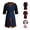 A-Blue189, variant on Mens Fantasy Warrior Theme Long Tunic Belted Waist Split Front Fantasy Party Long Robe