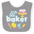 thumbnail image 3 of Inktastic Lil' Baker Icing and Cake Boys or Girls Baby Bib, 3 of 4