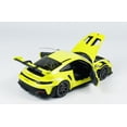 thumbnail image 5 of 2024 Porsche 911 GT3 RS Acid Green with Carbon Top and Hood Stripes Ltd Ed to 400 pieces 1/18 Diecast Model Car by Minichamps, 5 of 8