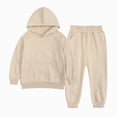 thumbnail image 2 of CAUYDY Infant Fall Winter Autumn Outfits Set Toddler Long Sleeve Pullover Sweatpants 2Pcs Child Casual Clothes 3 6 9 12 18 24 Months 3T 4T 5T Khaki for Sizes 2-3 Years, 2 of 4