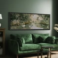 thumbnail image 3 of Large Framed Canvas Print Serene Swans on a Tranquil River Wall Art Decorative Ready to Hang Painting for Living room Bedroom - 60"x20" Black Frame, 3 of 9