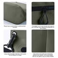 thumbnail image 4 of UNLLLL Waterproof Zipper Storage Crossbody Bag, Portable PVC Beach Toiletry Organizer, Travel Dry Shoulder Bag, for Swimming Diving Outdoor Adventure Use (Army Green), 4 of 7