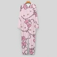thumbnail image 4 of Hello Kitty Unisex Onesie Pajamas Zipper Jumpsuit Hooded One Piece Sleepwear for Family Mens Womens, 4 of 8