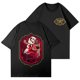 thumbnail image 1 of Hazbin Hotel Las mujeres de moda Casual Impreso de manga corta Cuello redondo Pullover Tops Negro/L, 1 of 4