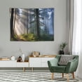 thumbnail image 2 of COMIO  Misty Forest Tapestry Wall Hanging Nature Landscape Tapestry Sunshine Through Tree Tapestries for Bedroom Living Room Dorm Decor(40×30inch), 2 of 7