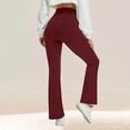 thumbnail image 6 of Turilly Women's Cozy Fleece Lined Flare Leggings High Waisted Thermal Yoga Pants for Winter Wear, 6 of 8