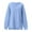 6-Light Blue, variant on Fiaer,Womens Plus Size Crew Neck Sweatshirt Long Sleeve Soft Pullover with Side Split Hem Solid Fall Casual Tops Hot Pink XXL