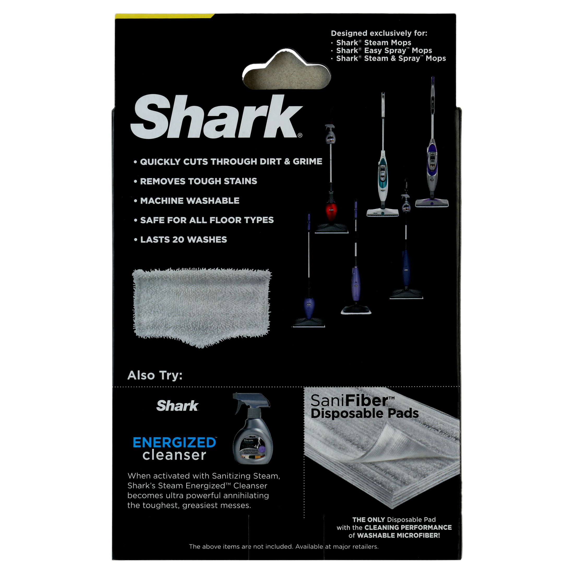 Shark Washable Microfiber Cleaning Pad, 1 count, compatible with Shark Steam Mop S1000WM - image 5 of 7