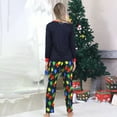 thumbnail image 5 of "Let’s Get Lit" Family Christmas Pajamas Matching Sets – 2 Piece Holiday Xmas PJs with Christmas Light Print, Festive Sleepwear Outfits for Couples and Families, 5 of 5
