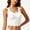 White,XXL, variant on Round-Neck Fitted Sports Top with Back Cut-Out, Basic Athletic Shirt for Everyday Workout and Fitness Activities, Standard Style Activewear for Women's General Exercise and Casual Wear,White,XXL