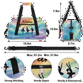 thumbnail image 2 of Qzaxky Custom Dance Bag Personalized Gym Bag Duffle Bag Large Dance Bag for Girls with Name Overnight Bag Magic Shining Rainbow, 2 of 7
