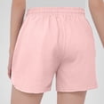 thumbnail image 3 of Girls Summer Cotton Linen Shorts Casual Kids Wide Leg Comfy Boho High Waisted Pull On Drawstring Shorts with Pockets 5-16 Years, 3 of 5