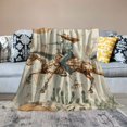 thumbnail image 2 of WYYP Western Cowboy Throw Blankets, Western Riding Horse Wild Tropical Cactus Flannel Warm Soft Cozy Fluffy Bed Couch Blanket, Farmhouse White Fleece Throws to Decorate The Room and Bedroom White, 2 of 6