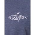 thumbnail image 3 of Fish N Vibe Men's Short Sleeve Fishing Performance Outdoor Graphic T-Shirt, Crown Blue, M, 3 of 7