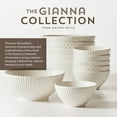 thumbnail image 2 of Maison Neuve Gianna 12-Piece Dinnerware Ceramic Serving Bowls Set, White, 2 of 9