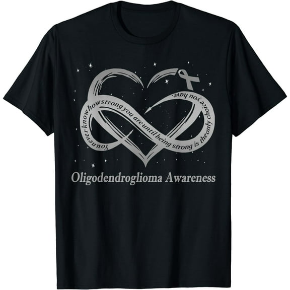 I Wear Gray For Oligodendroglioma Awareness Warrior T-Shirt