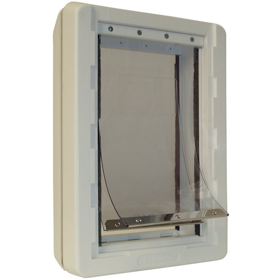 Ideal Pet Ruff Weather Dog Door, White, X-Large, 21.62"L x 5.75"W x 13.94"H