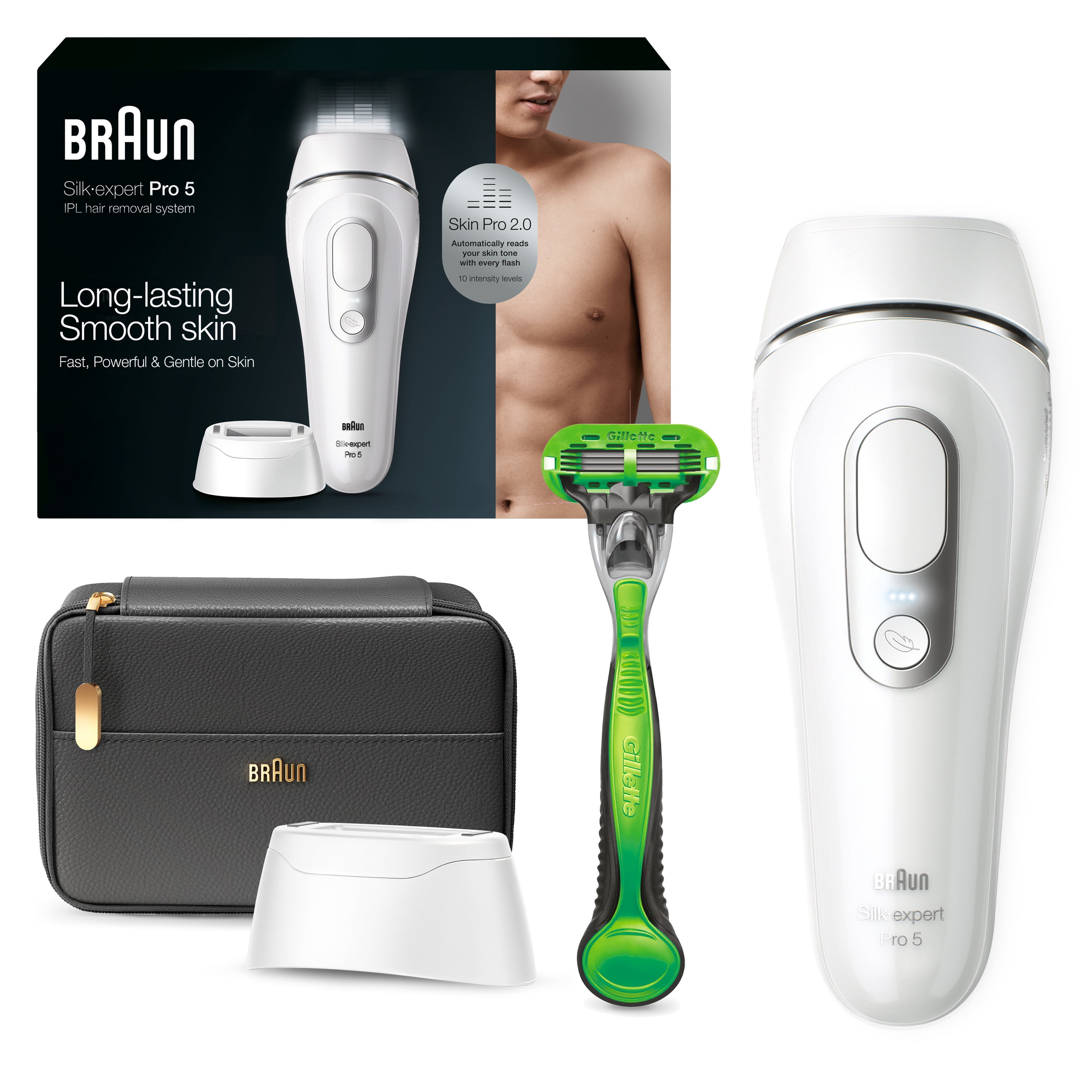 Braun Pro5 IPL Hair Removal Device, Laser Facial Hair Braun Pro5 IPL Hair Removal Device, Laser Facial Hair