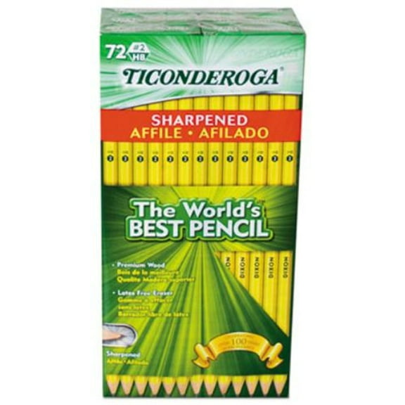 Dixon Ticonderoga 13972 Pre-sharpened Pencil, Hb #2, Yellow, 72/pack 13972_40_1