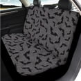 thumbnail image 3 of Uorisanigo Car Seat Covers Full Set for Women Men, with Gray Black Bat Steering Wheel Cover Car Seat Belt Pad Cover Auto Armrest Cushion Head Rest Protector Universal Fit Most Vehicles, 3 of 6